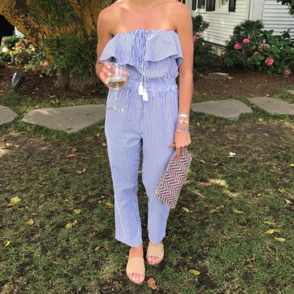 J Crew Seersucker Jumpsuit - Picture 3 of 4